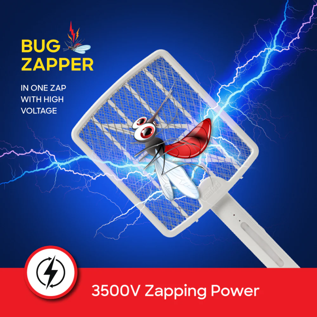 Sanford Foldable Mosquito Bat with 3500V Zapping Power SF640MK