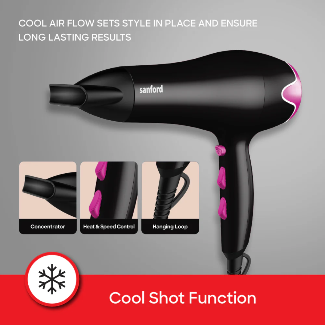 Sanford High-Performance 2000W Professional Hair Dryer SF9694HD | Buy in Kenya | Red Rhino