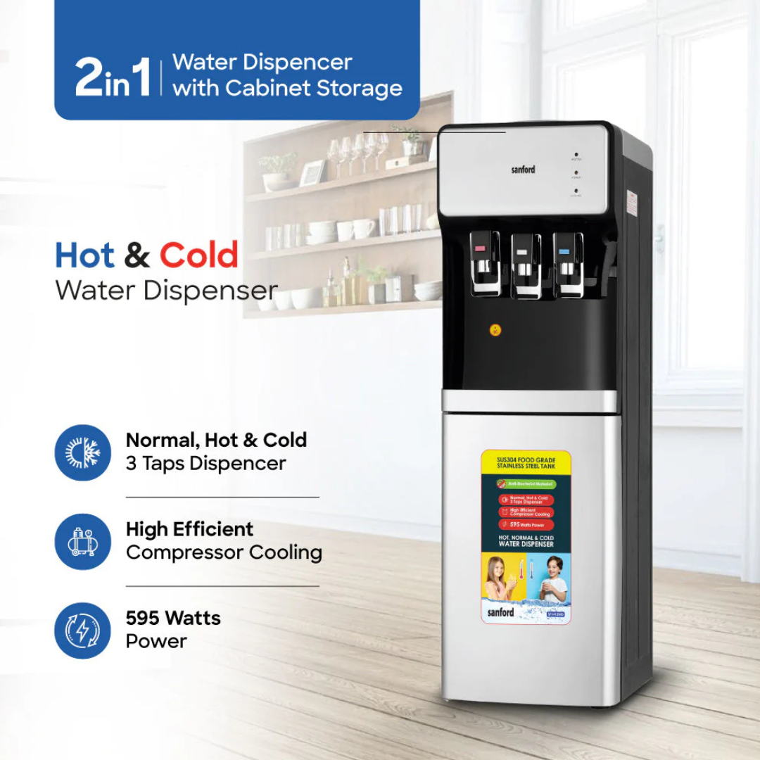 Sanford water dispenser SF1412WD, side view