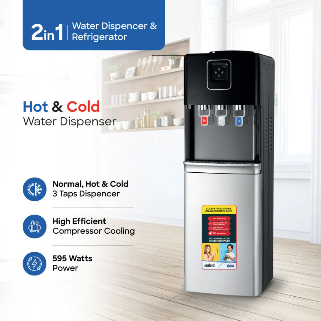 Sanford water dispenser SF1416WD, side view