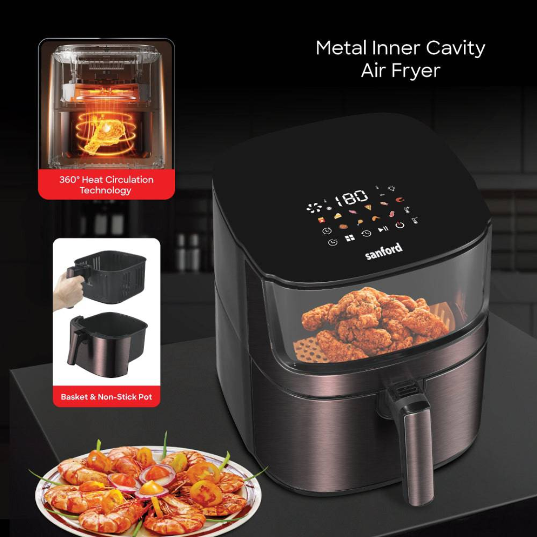 Sanford air fryer SF2458AF, basket view