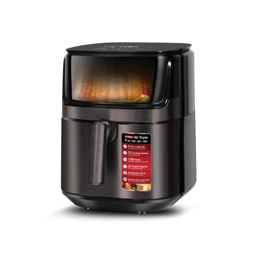Sanford premium 8L air fryer SF2458AF, front view