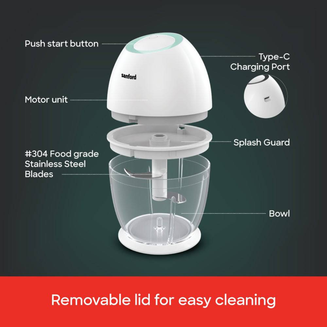 Sanford Rechargeable Cordless Food Chopper SF6814FP | Buy in Kenya | Red Rhino