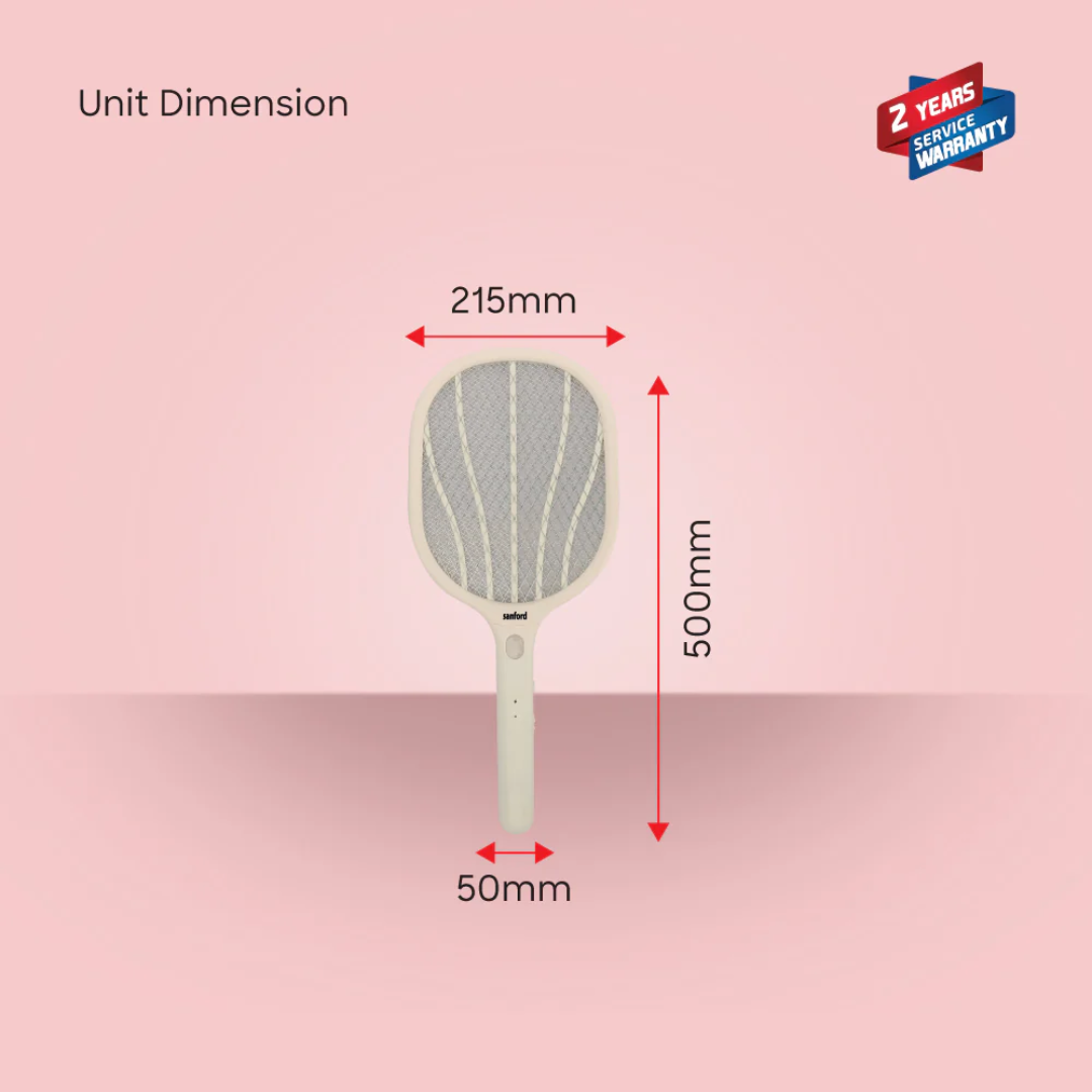 Sanford Rechargeable Mosquito Bat with Flash Light and 3500V Zapping Power SF638MK