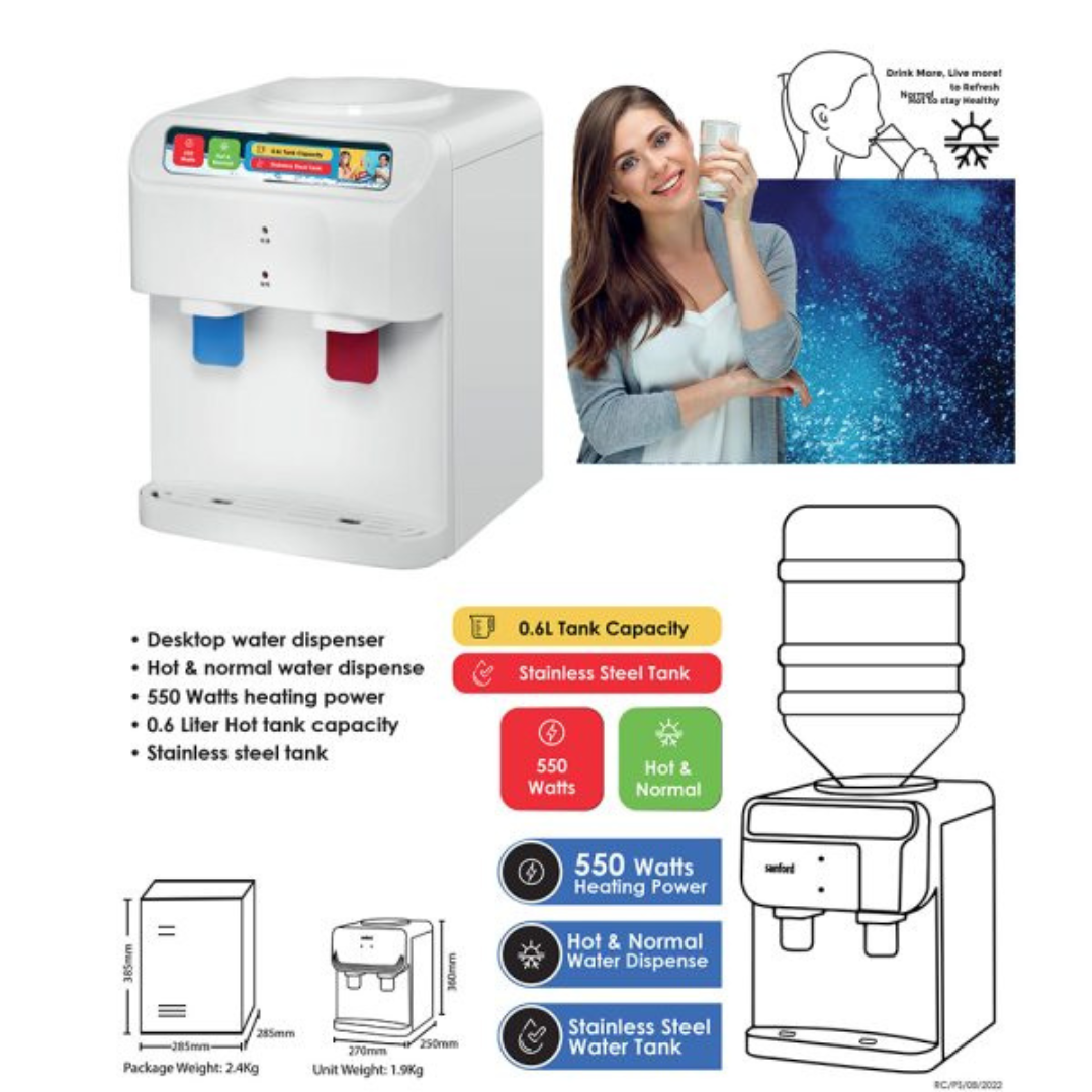 Sanford tabletop water dispenser SF1404WD, product detail