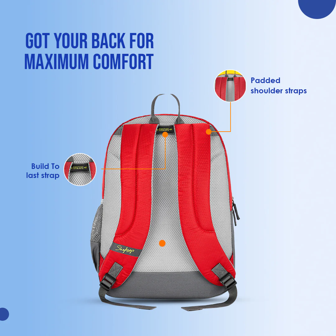 SkyBags Brat Backpack 47cm Red | Buy in Kenya