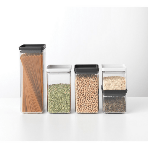 Square Canister 0.7L - Light Grey Tasty+