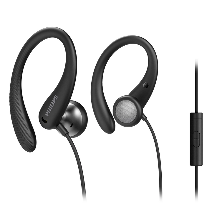 Philips In-Ear Sports Headphones with Mic TAA1105BK/00 Sweat Resistant Black | Buy in Kenya | Red Rhino