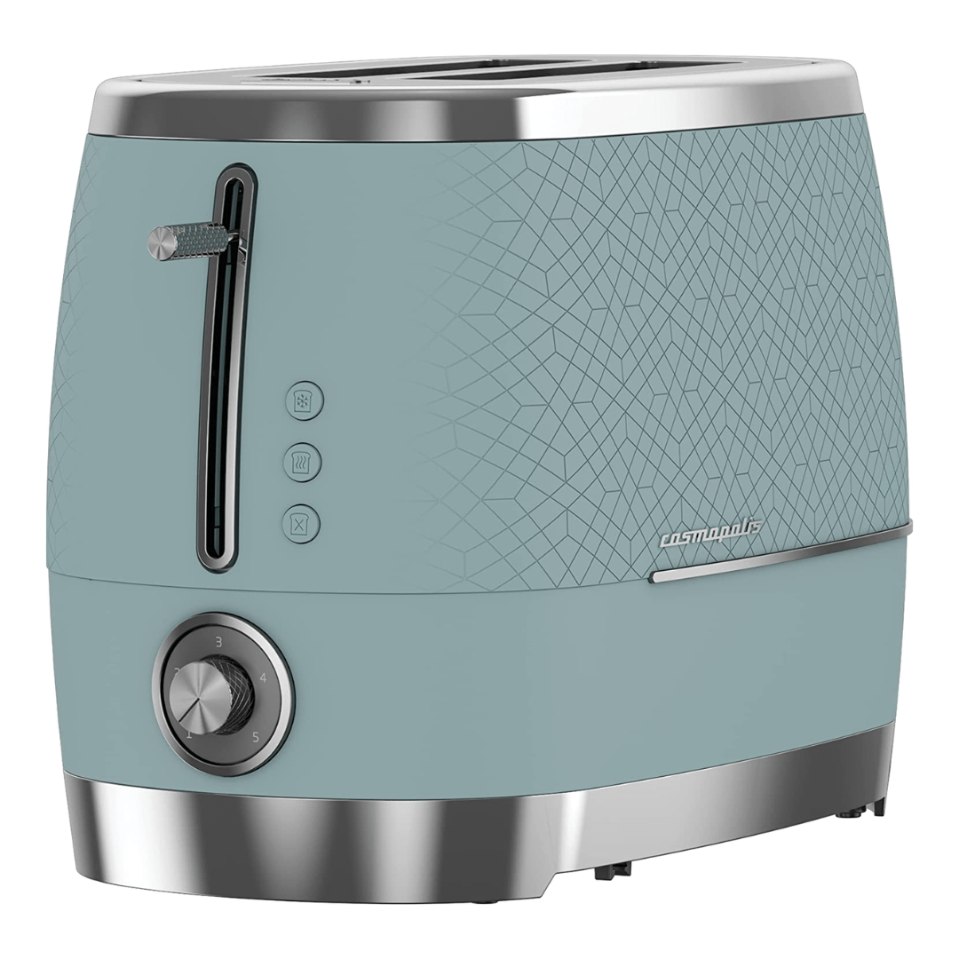 Beko Cosmopolis Toaster Retro Design TAM8202T, Extra Wide Slot 2-Slice Toaster , Includes Defrost, Reheat & Cancel Functions - Red Rhino