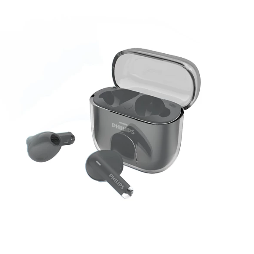 Philips true wireless headphones TAT1158BK, front view