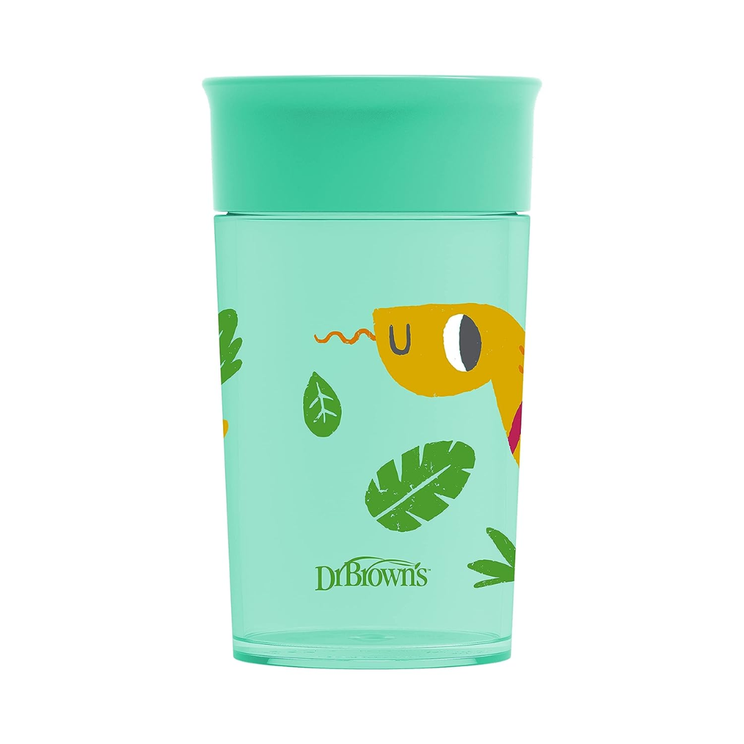 Dr. Brown's Training Sippy Cups Cheers360 Green Animal Deco, 300ML, 9m+-TC01095 - Red Rhino