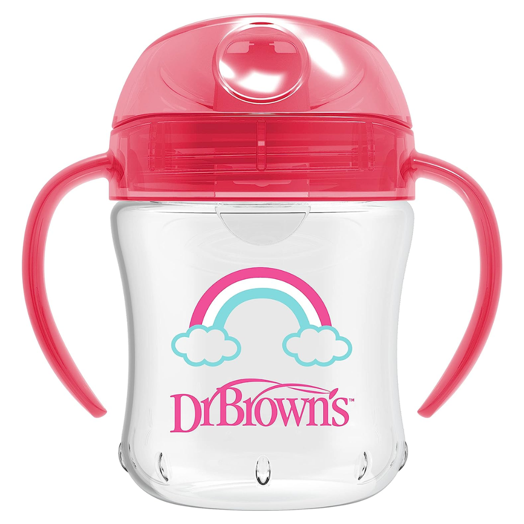 Dr. Brown's Soft Spout Toddler Cup with Handles, Pink-TC61003 - Red Rhino