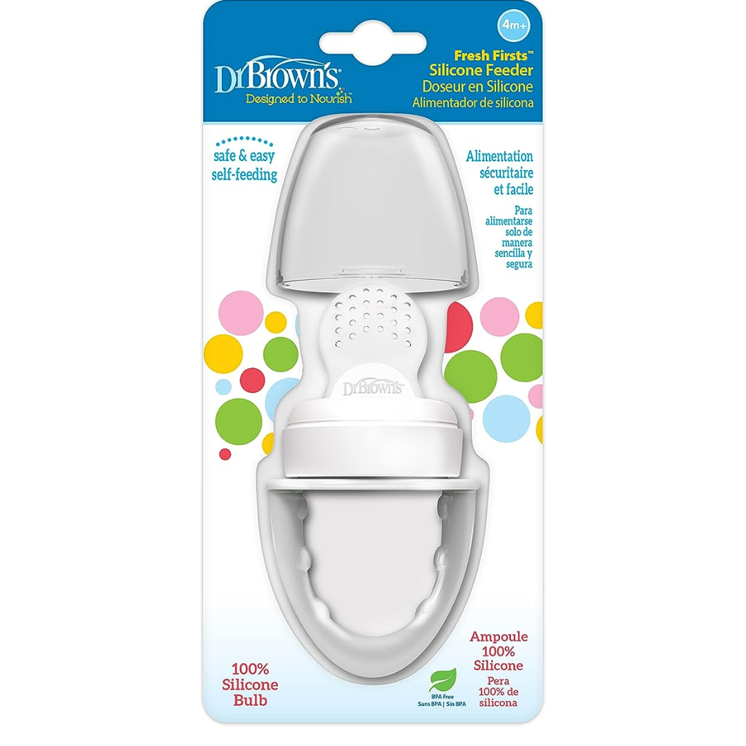 Dr. Brown's Silicone Feeder Designed to Nourish, Fresh Firsts , Grey-TF007 - Red Rhino
