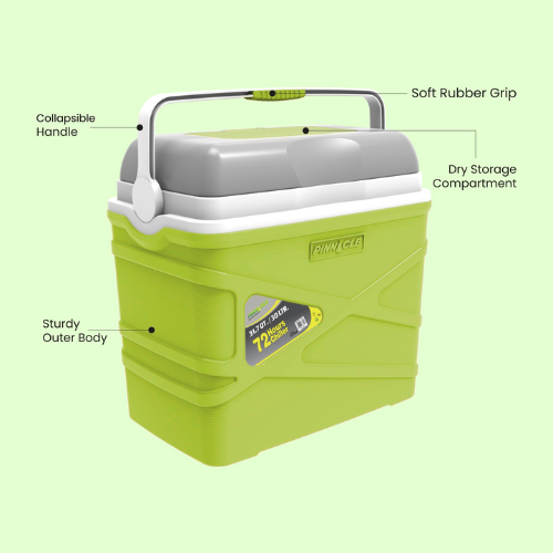 Pinnacle Pasco Insulated Chiller Ice Box - 30 Litres - Lime TPX7500