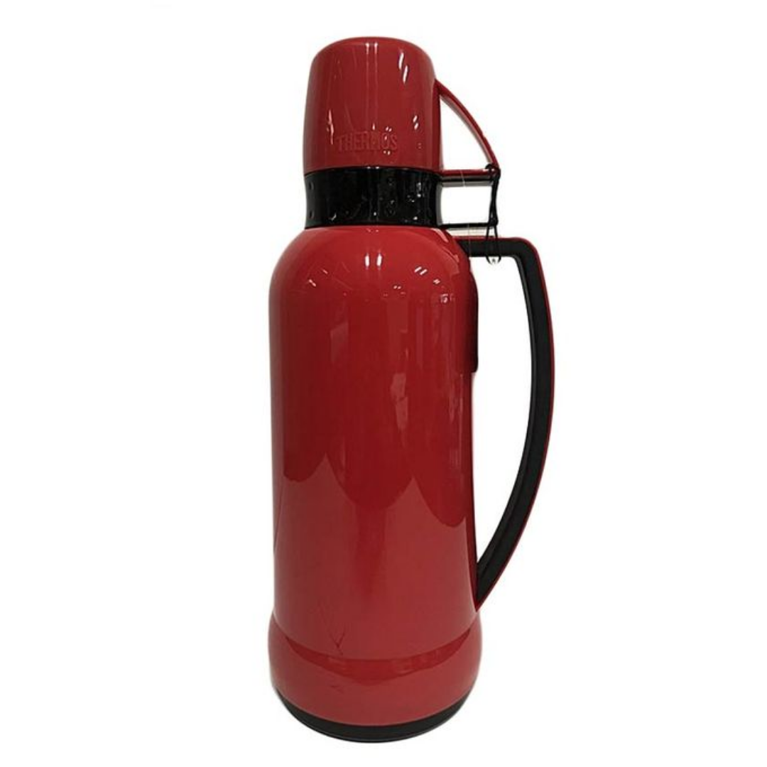Thermos Mars Glass Vacuum Flask - 1L Red