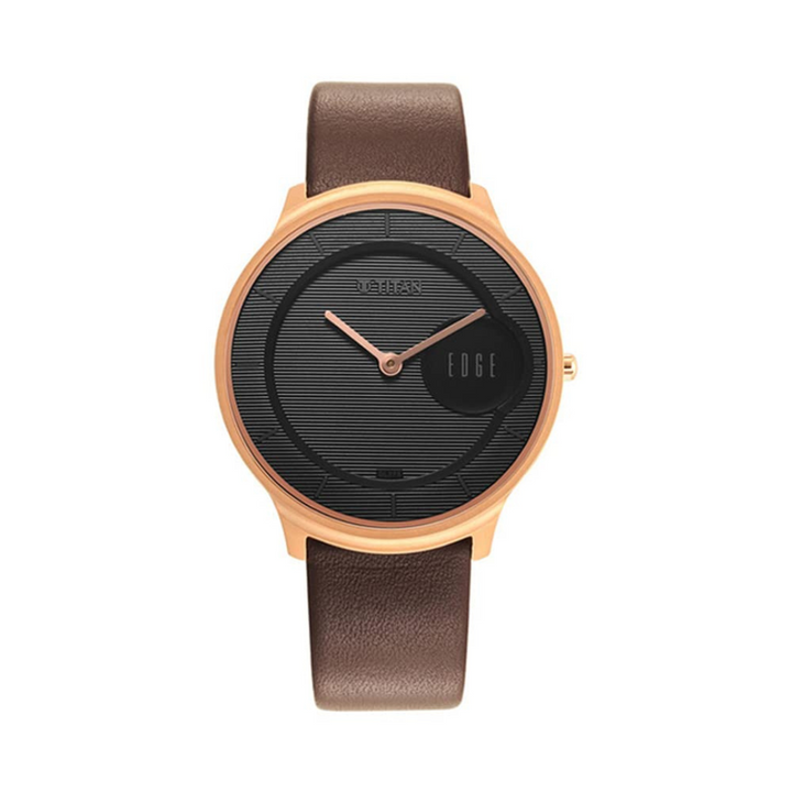 Titan Edge Baseline Bronze Brown Leather Strap Watch | Classic Men's Watch in Kenya | Red Rhino