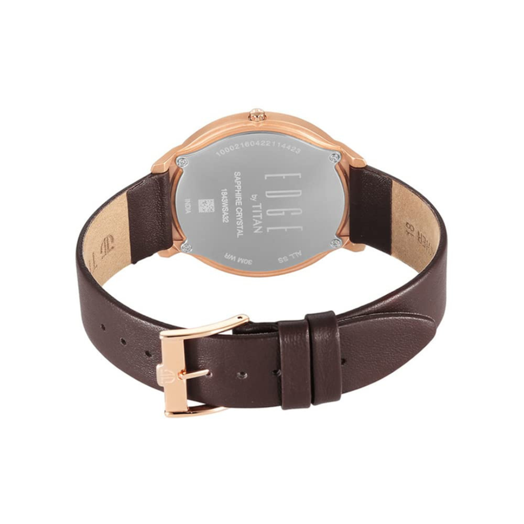 Titan Edge Baseline Black Dial Stainless Steel Watch | Classic Men's Watch in Kenya | Red Rhino