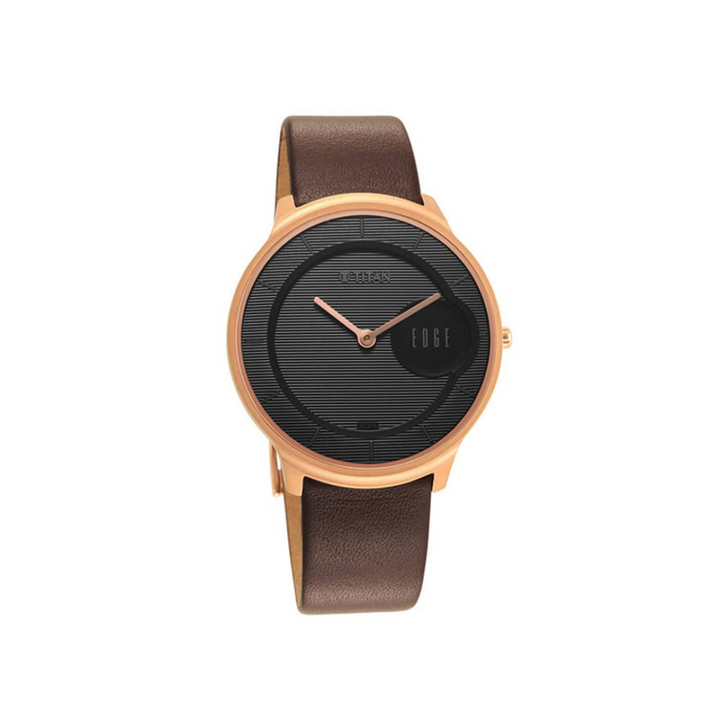 Titan Edge Baseline Bronze Brown Leather Strap Watch | Classic Men's Watch in Kenya | Red Rhino