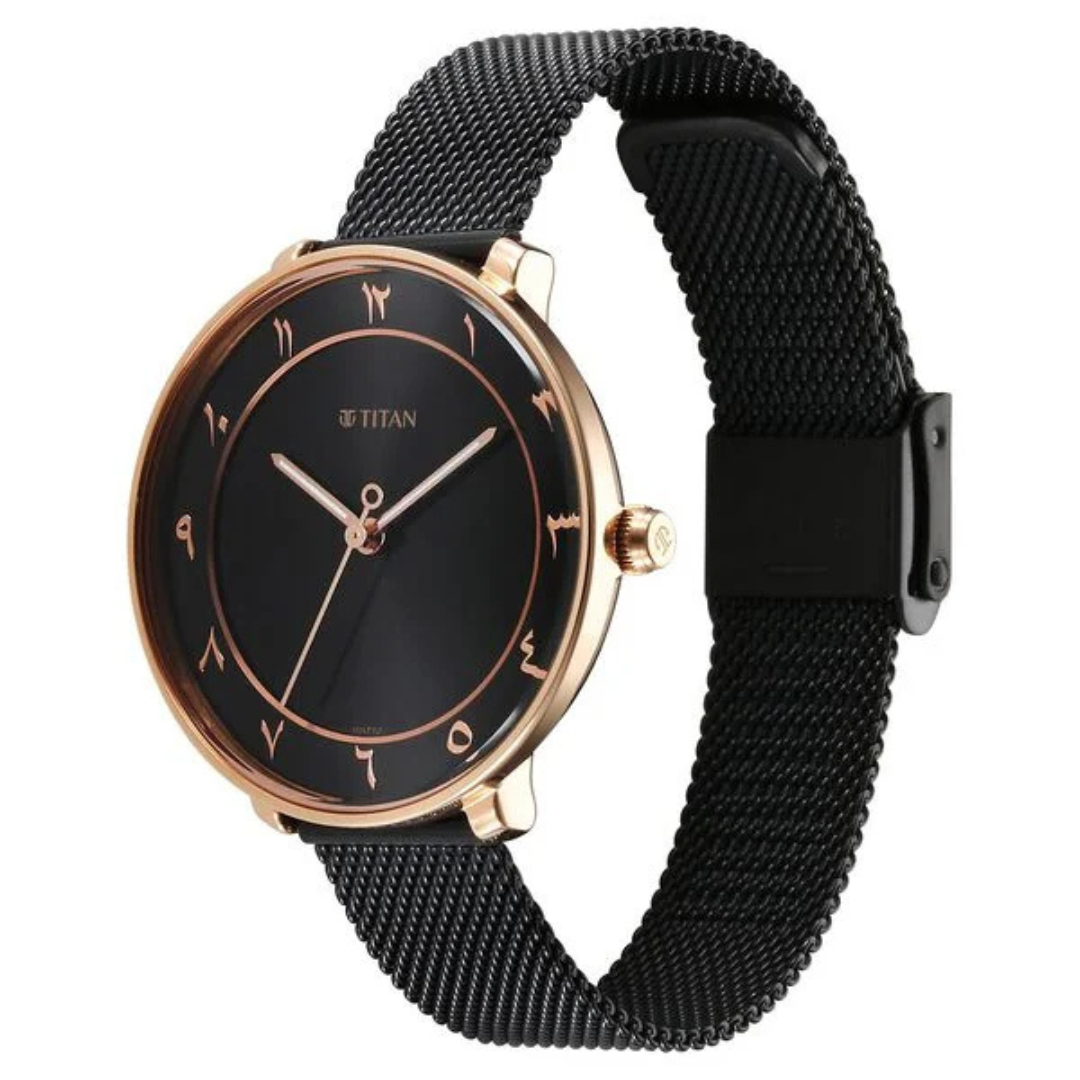 Titan IBD Marhaba Ladies Black Dial Watch | Elegant Women's Watch in Kenya | Red Rhino