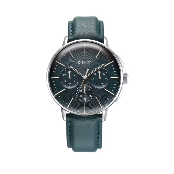 Titan Light Leathers VII – Green Dial Leather Watch for Men | Unique Watch in Kenya | Red Rhino