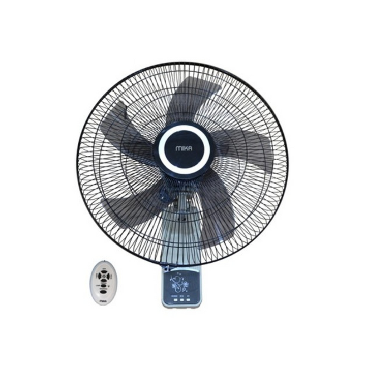 MIKA Wall Fan, 18", With Remote, Grey & Black MFW183RGB - Red Rhino