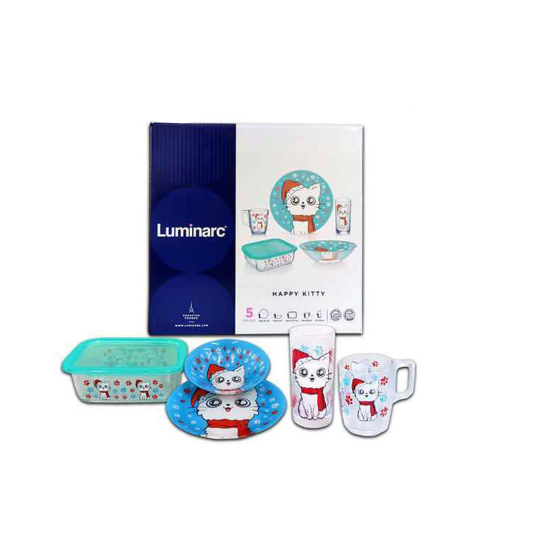 Luminarc Happy Kitty 5Pc Set V1368 - Red Rhino