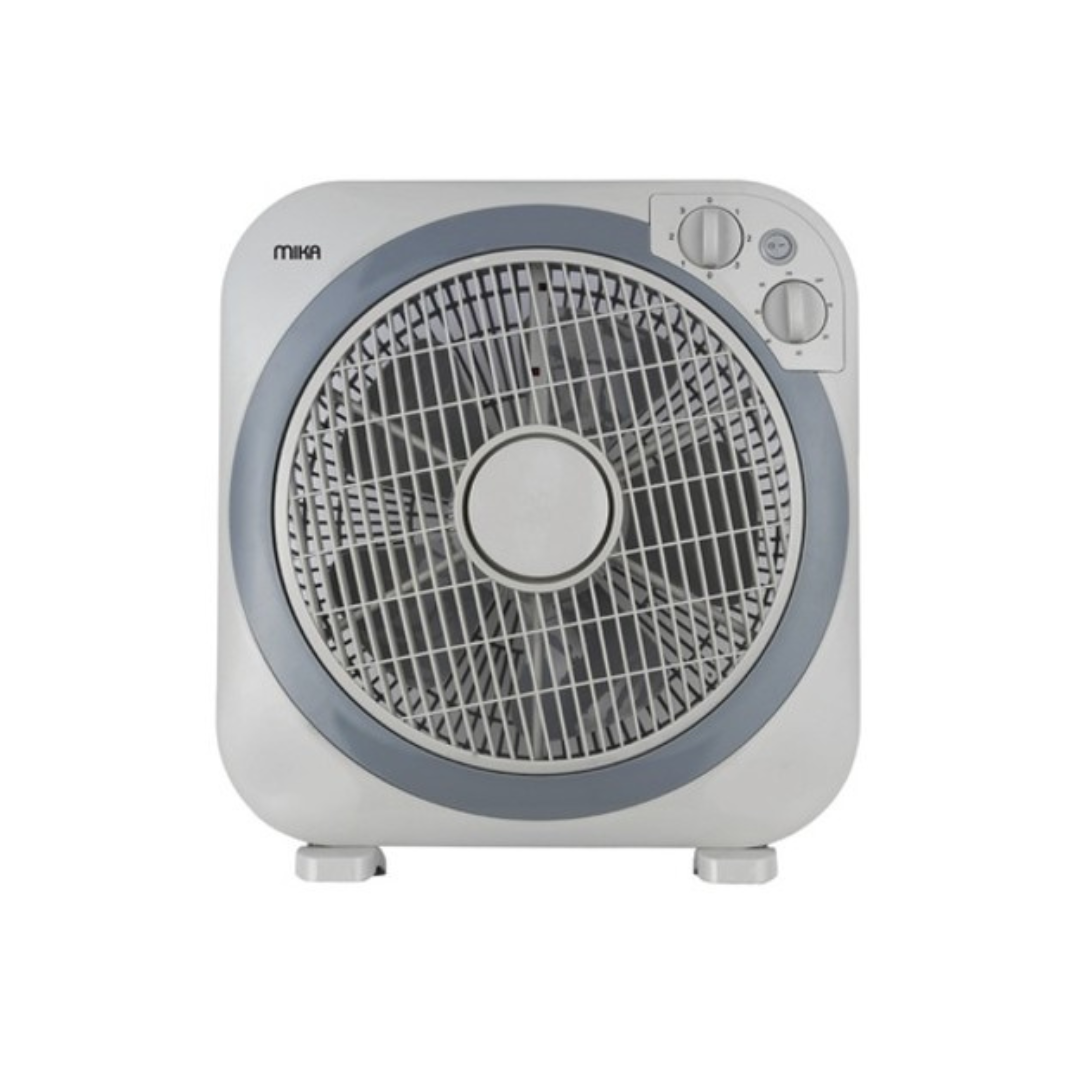 MIKA 12-inch square box fan light and dark grey MFB1212GR, product view