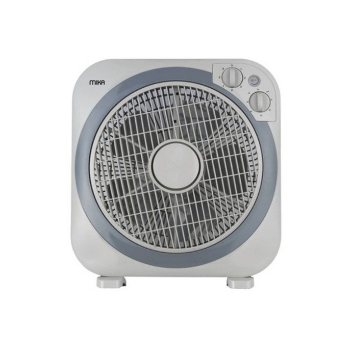 MIKA 12-inch square box fan light and dark grey MFB1212GR, product view