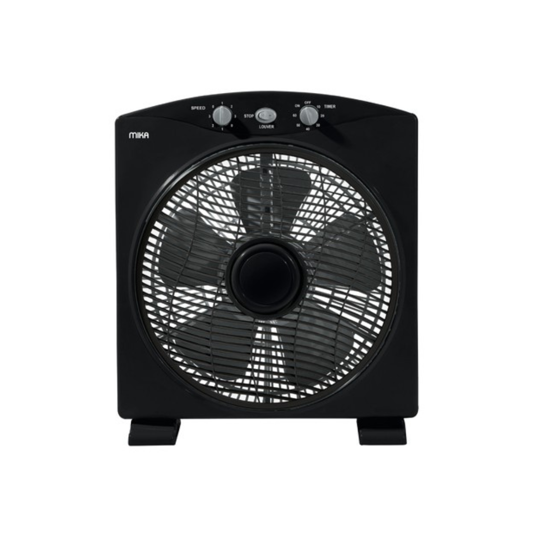 MIKA Box Fan, Vista, 12", Black MFB1211BL
