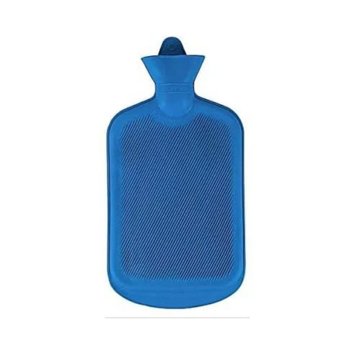 2-litre hot-water bottle with flannel cover, front view