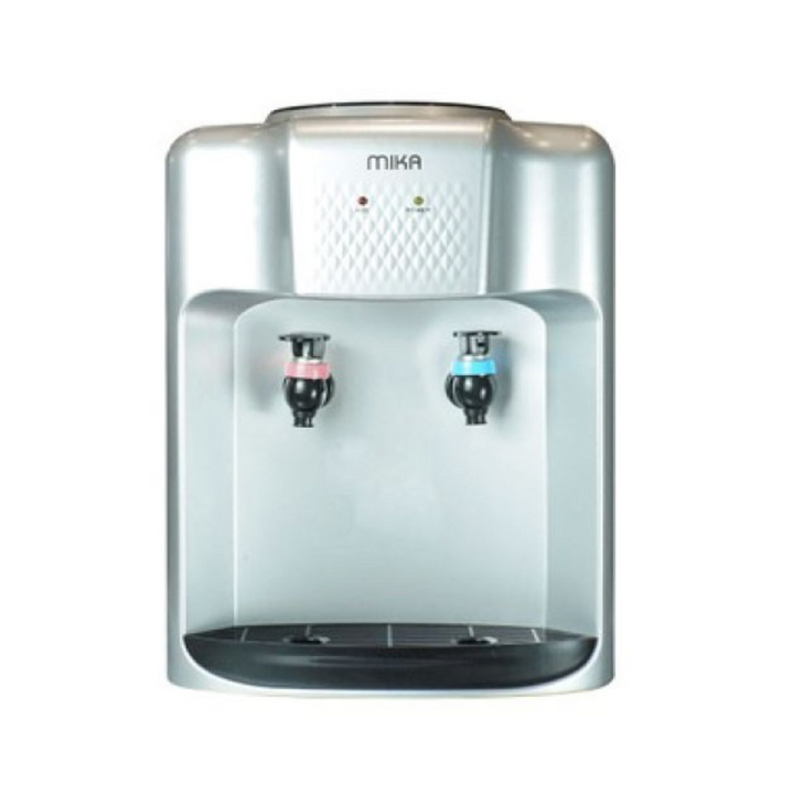 MIKA Water Dispenser, Table Top, Hot & Normal, Silver & Black MWD1204SBL