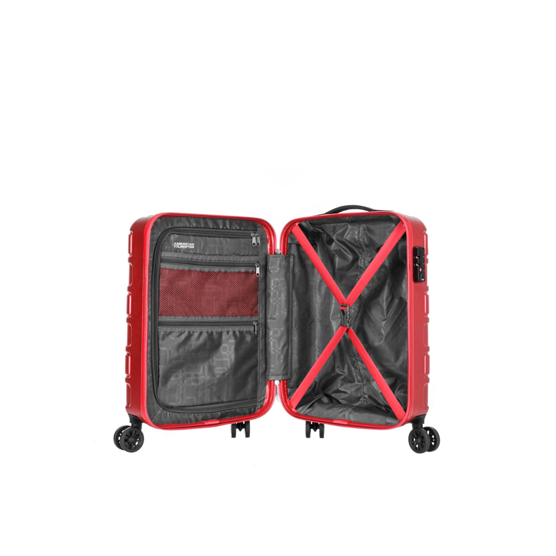 AMERICAN TOURISTER BRICKLANE SP55 B BRICK RED - Red Rhino