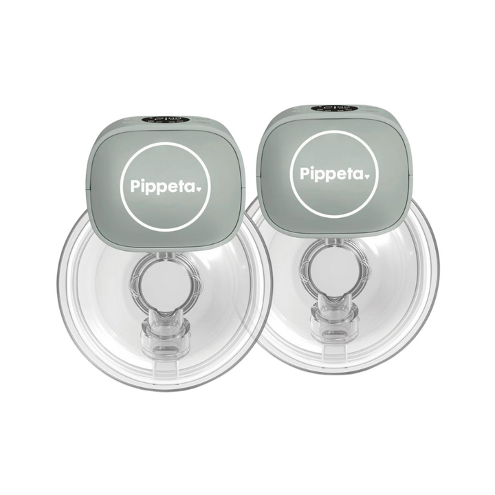 Pippeta LED wearable hands-free breast pump two-pack, front view
