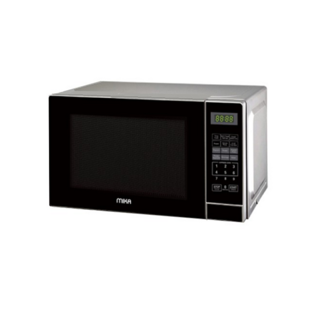 MIKA Microwave Oven, 20L, Digital, Solo, Silver MMWDSPB2073S - Red Rhino