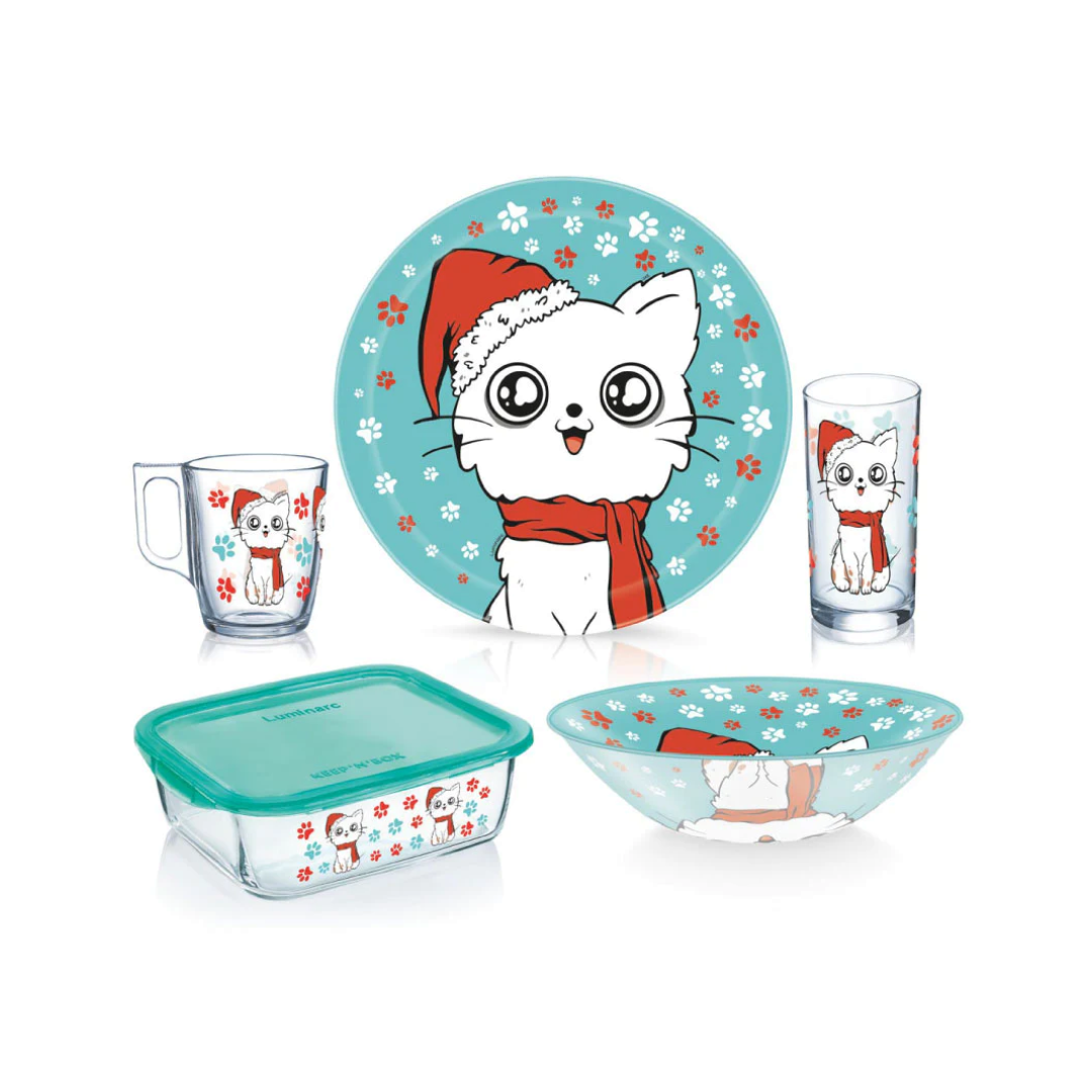 Luminarc Happy Kitty 5Pc Set V1368 - Red Rhino