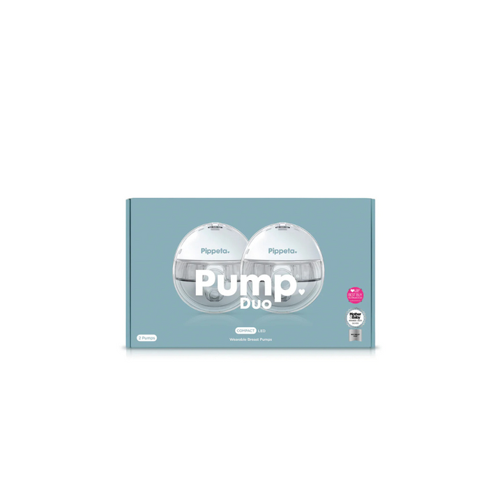 Pippeta Compact LED hands-free breast pump two-pack, side view