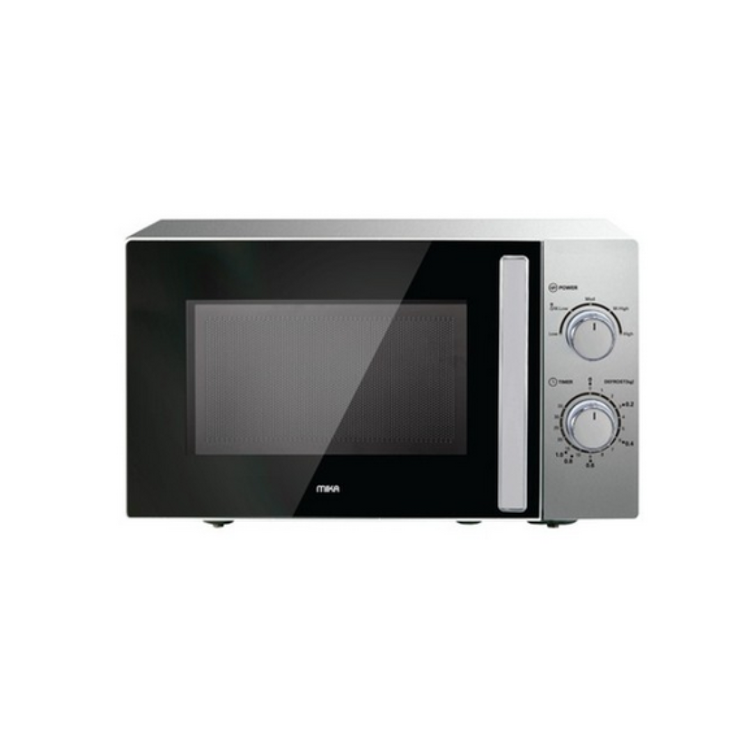 MIKA Microwave Oven, 20L, Manual, Solo, Silver MMWMSKH2013S - Red Rhino