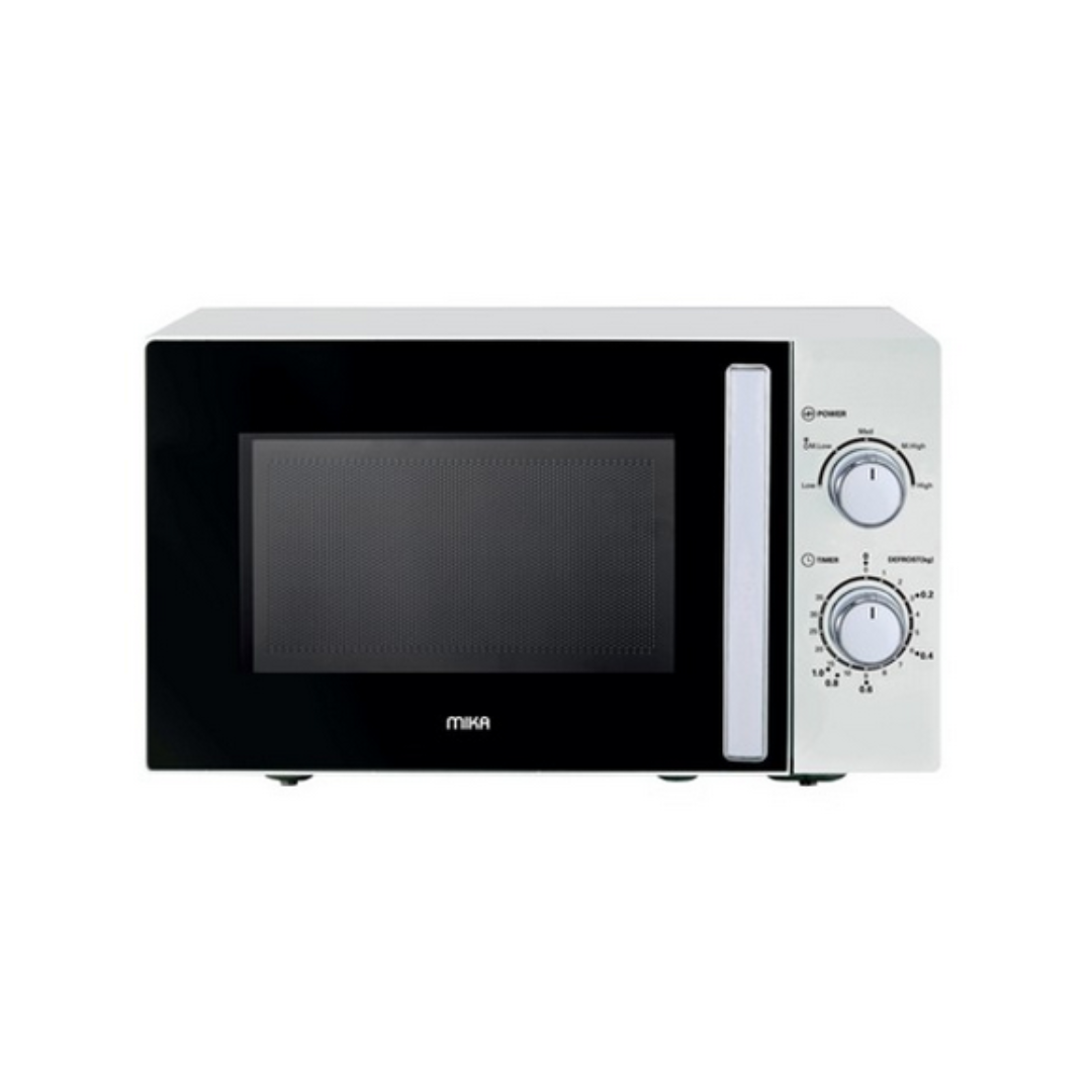 MIKA Microwave Oven, 20L, Manual, Solo, White MMWMSKH2011W - Red Rhino