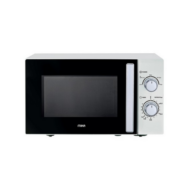 MIKA Microwave Oven, 20L, Manual, Solo, White MMWMSKH2011W - Red Rhino