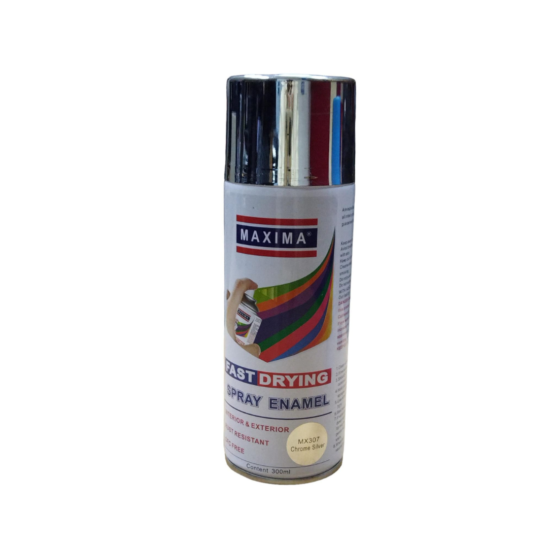 Maxima Bright Silver Spray 300ML MX307 - Red Rhino