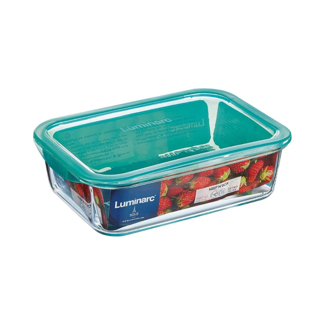 Luminarc Keep 'N' Flat Rim Lagon Rect 197Cl P5516 - Red Rhino