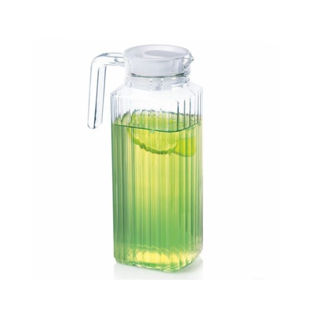 Luminarc Quadro Jug 1L3 + Lid L9918 - Red Rhino