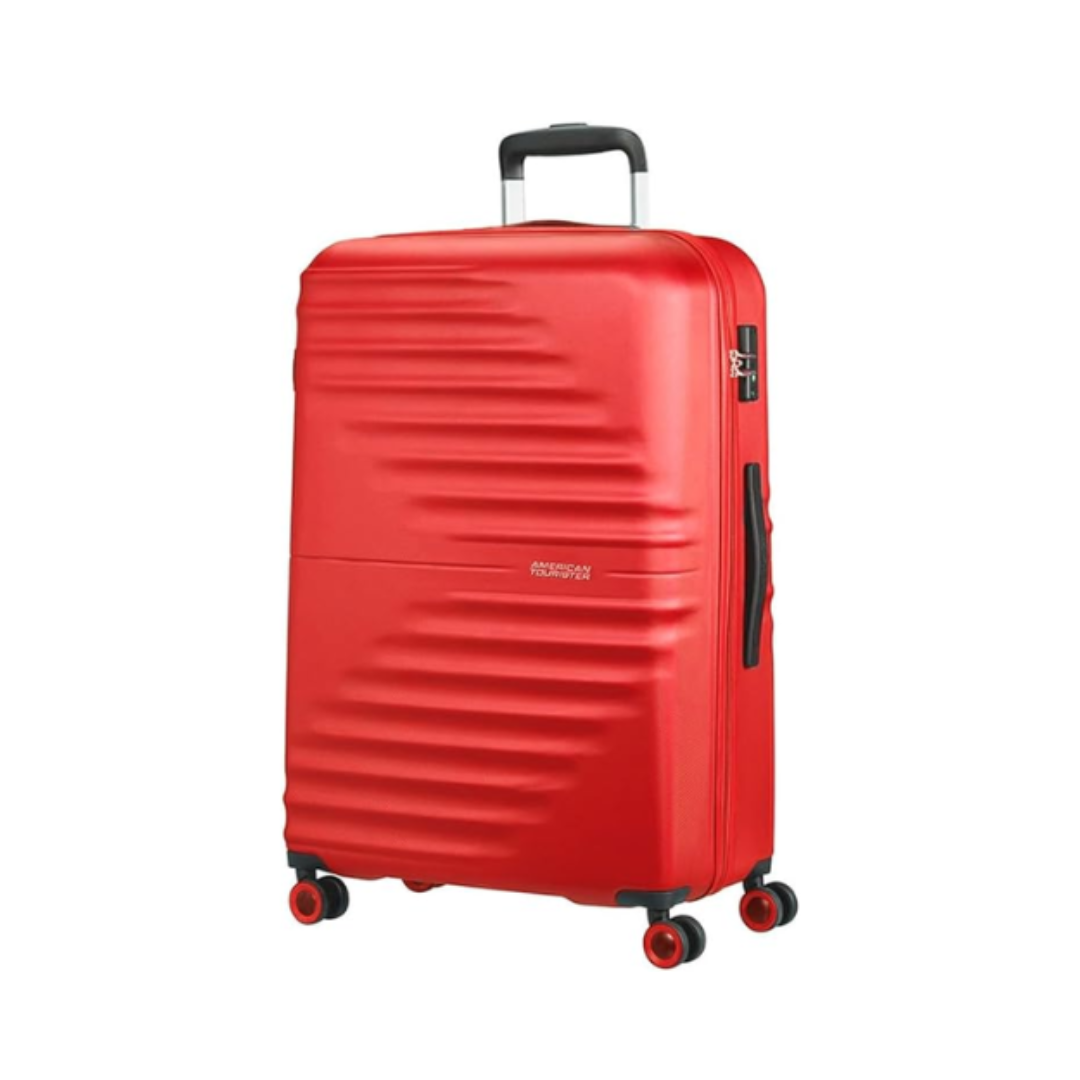 AMERICAN TOURISTER TWIST WAVES SET B 77CM VIVID RED