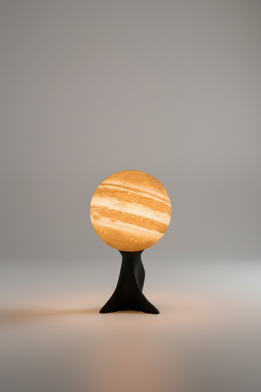 Print3D Africa Jupiter Table Lamp – planetary 3D printed table lamp in Kenya | Red Rhino