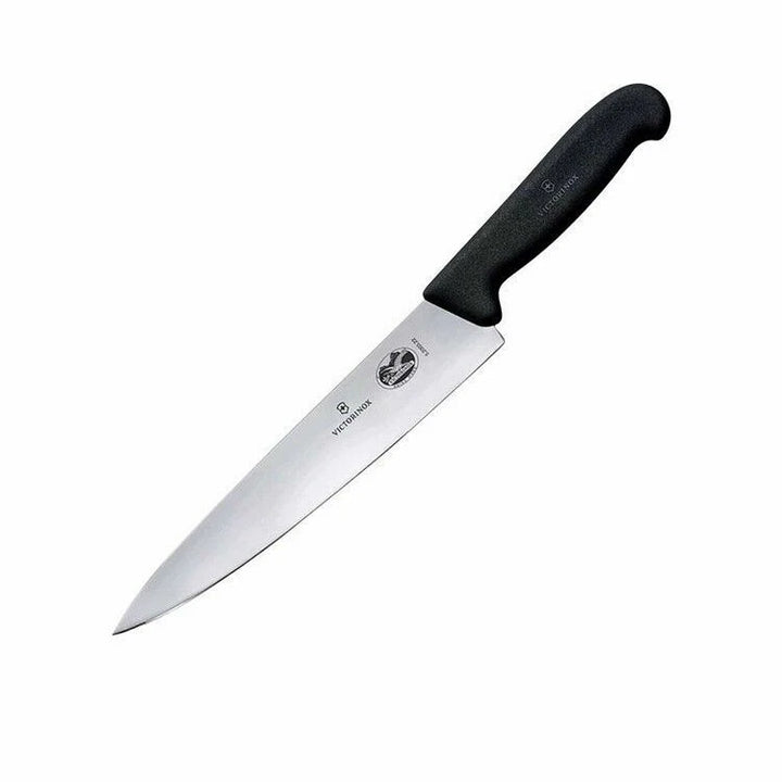 Victorinox Fibrox 5.2003.31 black 31cm carving knife angled product view