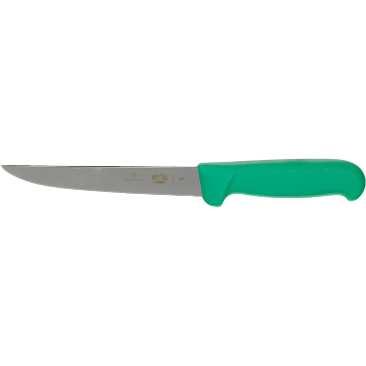 Victorinox Fibrox Boning Knife 6" Green Straight Wide Blade 5.6004.15 | Buy in Kenya | Red Rhino