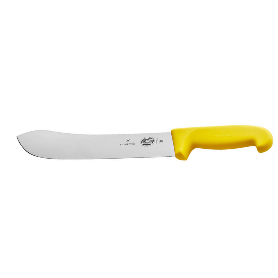 Victorinox Fibrox Butcher'S Knife 10" Wide Tip Yellow-5.7408.25