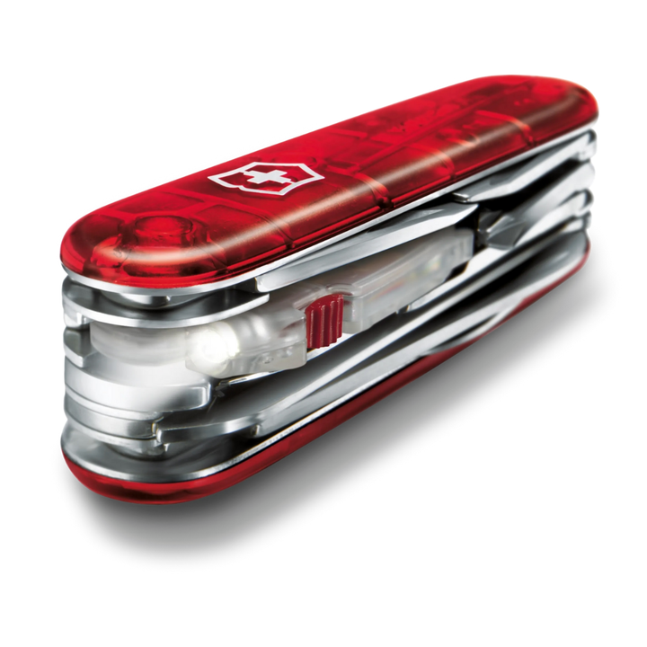 Victorinox Swiss Army Knife Huntsman Lite 91mm Red Transparent