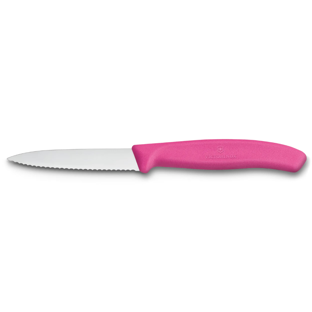 Victorinox Paring Knife Pink 8Cm (Serrated)-6.7636.L115