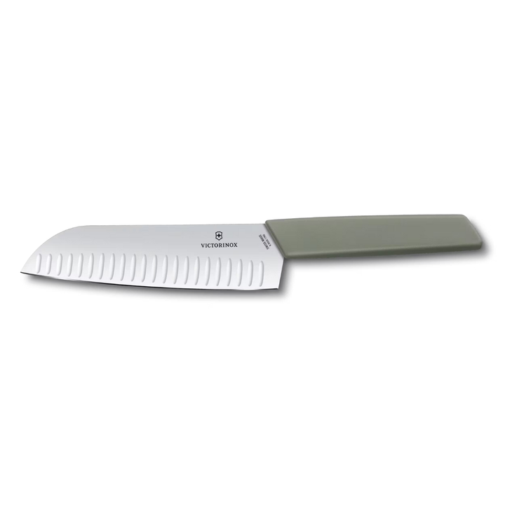 Victorinox Santoku Knife 17cm Straight Fluted Olive 6.9056.17K6B | Buy in Kenya | Red Rhino